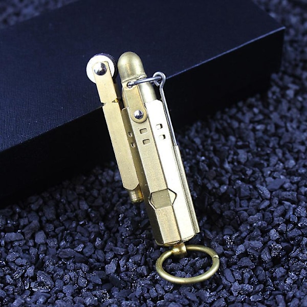 Håndlavet WWI WWII Vintage Messing Kobber Cigar Lighter Retro Skyttegrav Gave Samleobjekt
