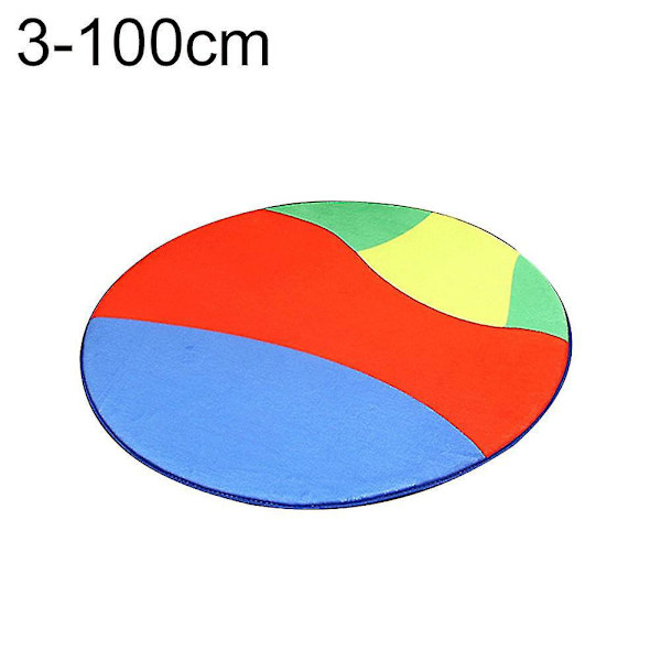 Jalkapallo- ja koripallokuvioinen pyöreä tuolin alle laitettava matto kodin sisustukseen 100cm3