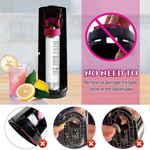 CO2 Snabbkoppling, Snabbkoppling för CO2 Duo/Terra/Art/E-Duo/Crystal 3.0, Adapter Trapezoidgänga TR21-4