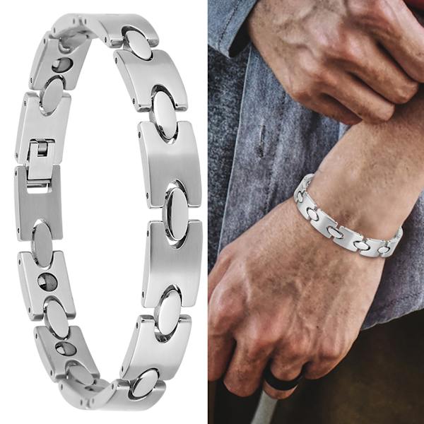 Simple Delicate Mænd Mand Healing smykker Titanium Stål Antifatigue Armbånd Armbånd Gave