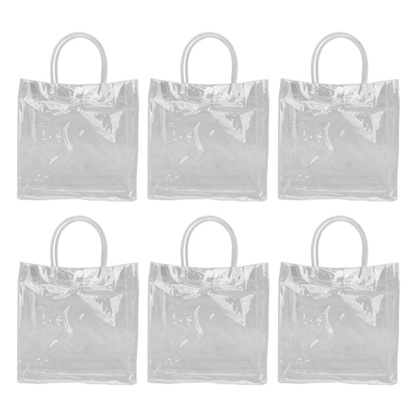20 kpl läpinäkyvää lahjapussia, suuri kapasiteetti, yksinkertainen monitoiminen 20cmx20cmx8cm PVC-lahjakäärepussi kukille ja makeisille