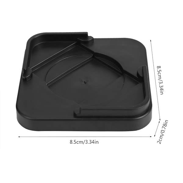 8 stk sett sklisikre møbelbenpute matte for bord skrivebord seng sofa stoler (svart)