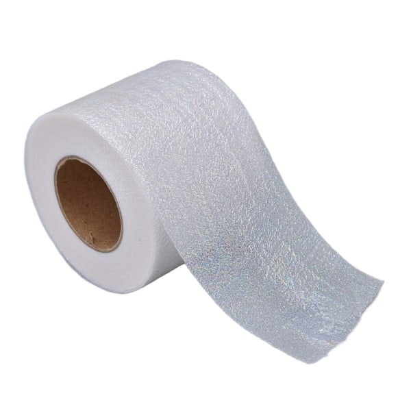 Symphony Ribbon Gradient Julband Rulle DIY Hemmagjorda Barnbåge Hårprydnad Tulle Rulle Vit