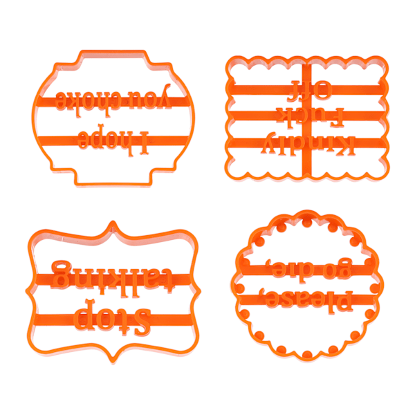 4 st Cookie Moulds Robust Hållbar Säker Lätt Bekväm DIY Kakskärare Set för Barn