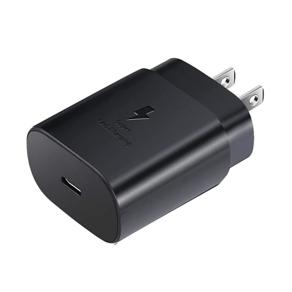 25W Laddare USB Typ C Power Väggladdare Block Laddningskabel för Samsung S21S20