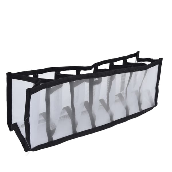 Mesh BH-opbevaringsboks Multifunktionel foldbar skuffeinddeling til undertøj trusser sokker 7 rum