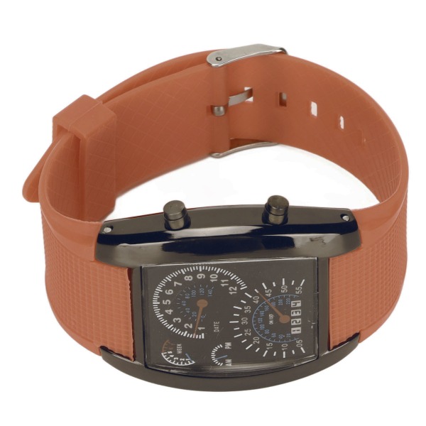 LED elektroninen watch Klassiset digitaaliset kellot Säädettävä Racing Dashboard Rannekellon kahvivyö