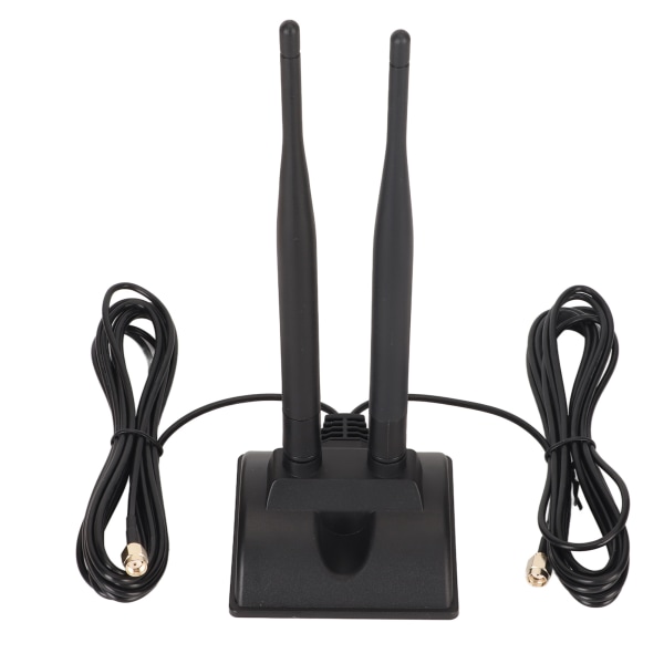 Dobbelt WiFi-antenne 2.4GHz 5GHz 5.8GHz 6DBI High Gain Justerbar vinkel magnetisk base RP SMA hanantenne til router