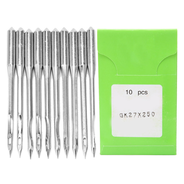 10 stk. Universal Standard Heavy Duty Stål Symaskinnåle Assorteret Symaskinnål Combo til GK27 Serie GK27x250