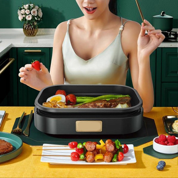 6 Huls Æggepande Nonstick Morgenmadsgryde Multifunktionel Morgenmadsmaker Hamburger Maskine Uden Låg