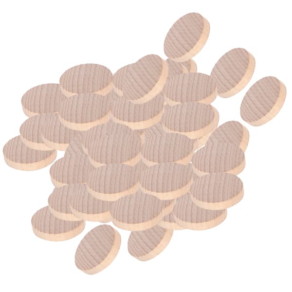 100 stk. tomme treskiver, trehåndverk, DIY-dekorasjon, håndlagde tilbehør (5 cm)