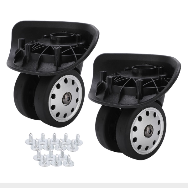 A88 Porous Wheel Matkalaukun vaihtopyörät (1 pari, iso musta)
