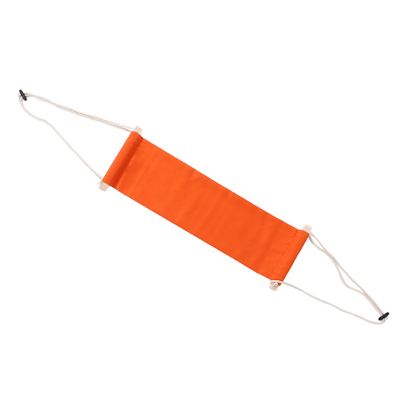 Fodstøtte til skrivebord, bærbar, holdbar, praktisk, til kontoret, under skrivebordet, orange