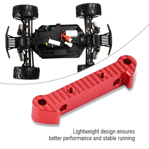 Alumiiniseos takalevy kyykkyyn RC-autolle FS 1/18 sähkökuorma-auto RC-auton osaan (etu, punainen)