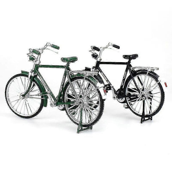 1:10 Legering Klassisk Retro Cykel Model Ornament Sort ManStyle