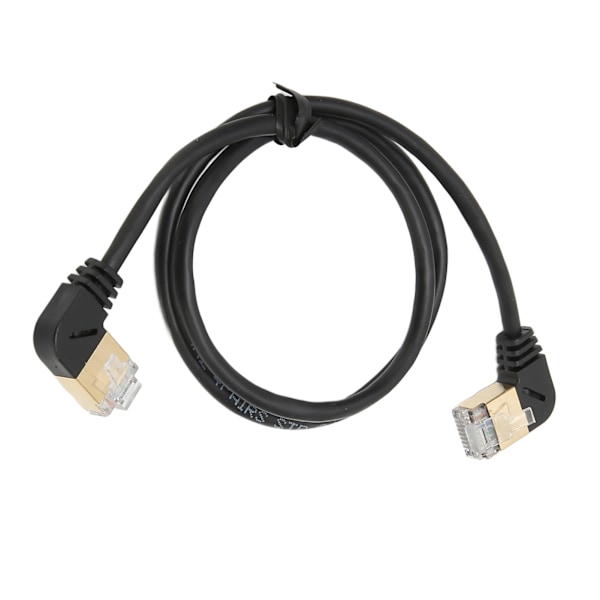 CAT8 Ethernet-kabel Gullbelagt hode OD 3,8 mm Hann til Hann 0,5 meter RJ45 Ethernet-kabel Nettverkskabel
