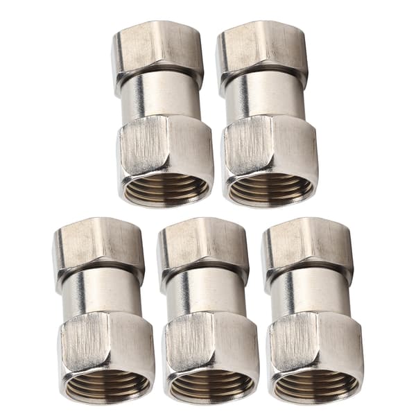 5 STK Rørleggerfittings Rustfritt Stål Innvendig Gjenge Røradapterfittings for Dusj Vannvarmer G3/4