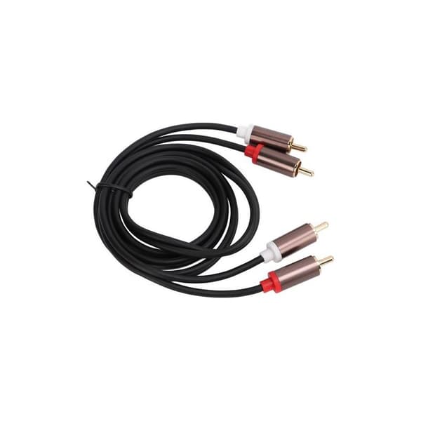 2 High-Fidelity RCA-kabler til lydsystemer, hjemmebiograf og Hi-Fi-systemer