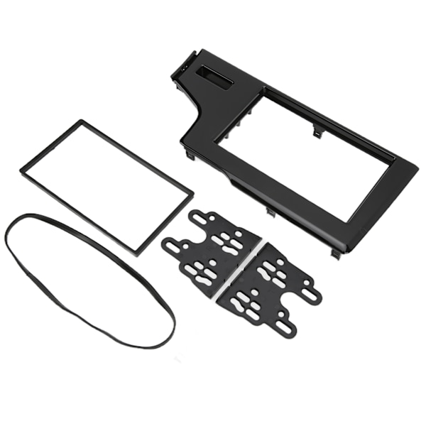 2DIN bilradio fascia central kontrol audio navigation panel udskiftning til Fit Jazz LHD UV sort 2013‑2015