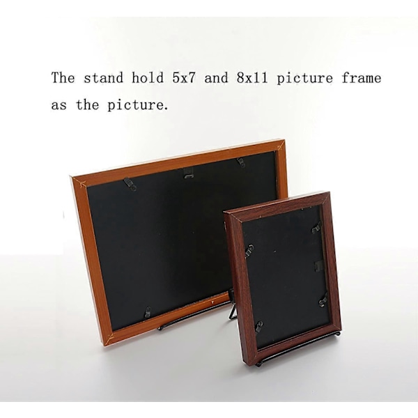 (2 pak) Justerbart jern display stativ staffeli foldbart tablet stativ holder, viser billedrammer, foto, kogebøger, iPad, kunstsamling sort