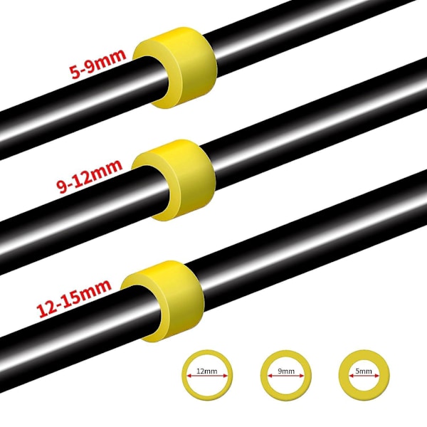 IP68 vattentät 3-vägs kopplingsdosa för kablar med 5-15 mm diameter, 2-pack