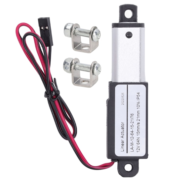 Elektrisk mikro lineær aktuator aluminium ABS jævnstrømsforsyning mini bevægelsesaktuator til landbrugsmaskiner 12V 21mm 0,8in