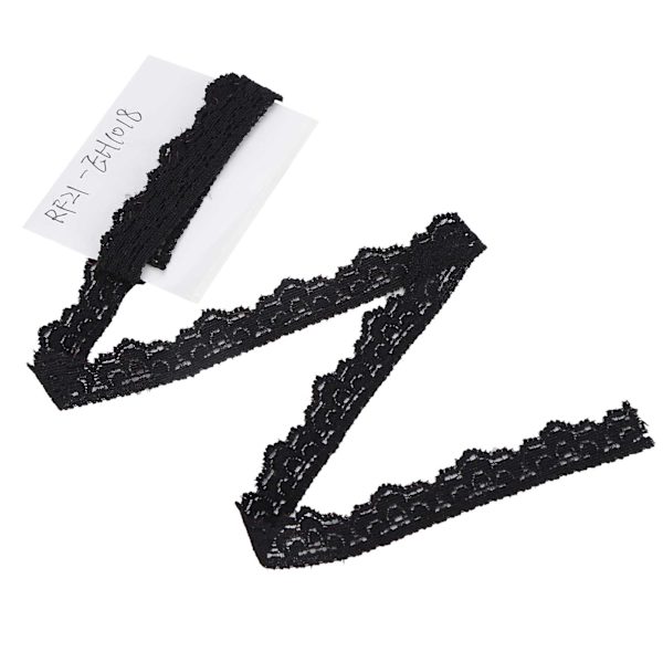 Spetsband Enkelsidig Våg Presentförpackning Dekorativ Kant Sytillbehör 1cm Bred 10 Yards Lång