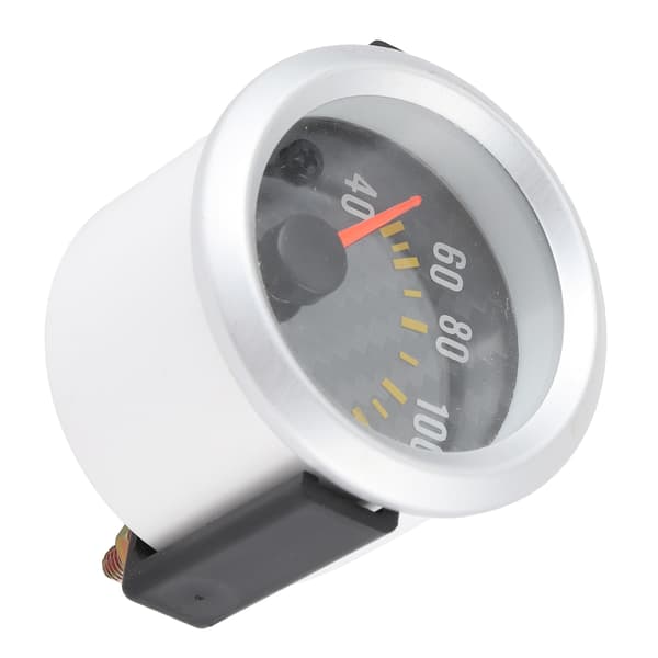 40‑120℃ Vandtemperaturmåler Kulfiberstil Overflade 12V Eftermontering Universal Erstatning 52mm/2in