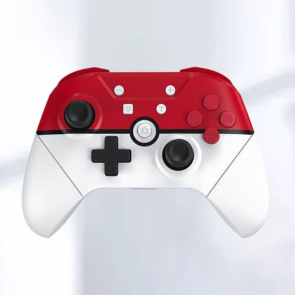 Bluetooth Gamepad NFC Somatosensorisk Dubbel Motor Vibration Trådlös Spelkontroll med 3D Joystick för Switch Elfball
