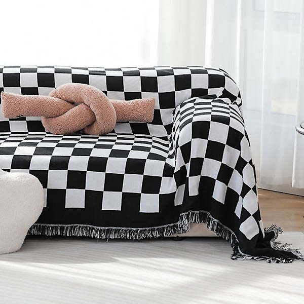 Jacquard Stretch Sofföverdrag med Armstöd Sofföverdrag 180*130cm