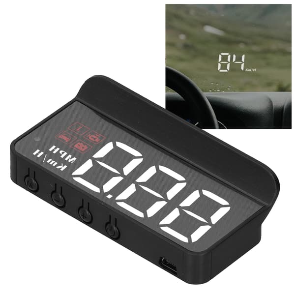 OBD2 HUD Head Up Display Vinduesprojektor Multifunktionsmåler Alarm Træthedskørselspåmindelse