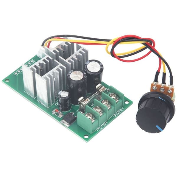20A PWM-säädin 6-60V DC-moottoreille nopeudensäädöllä ja potentiometrillä