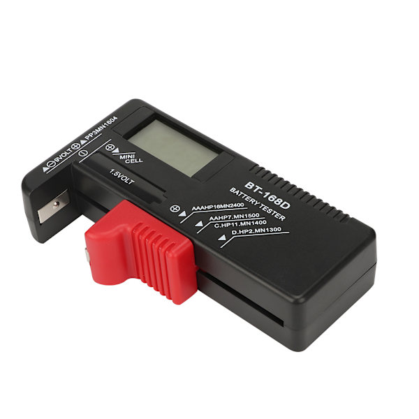 Bærbar digital 1,5V 9V batteritester målediagnostisk checker analysator