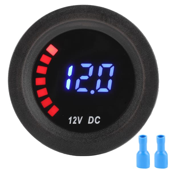 Spændingsmåler Farveskærm Køretøjsmodifikation Udskiftning LED Display DC 12V Uden Panel