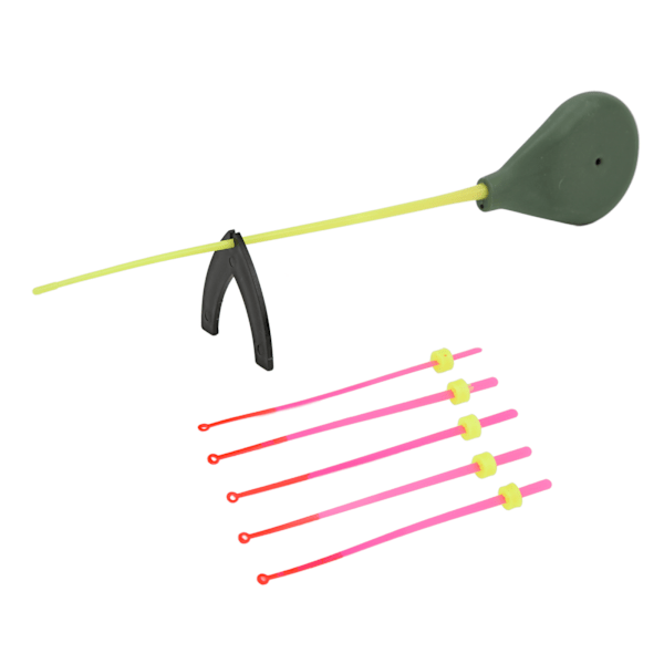 Mini isfiskeri stang kit isfiskeri stang med top spids bærbar fiskegrej til vinterfiskeri 12cm