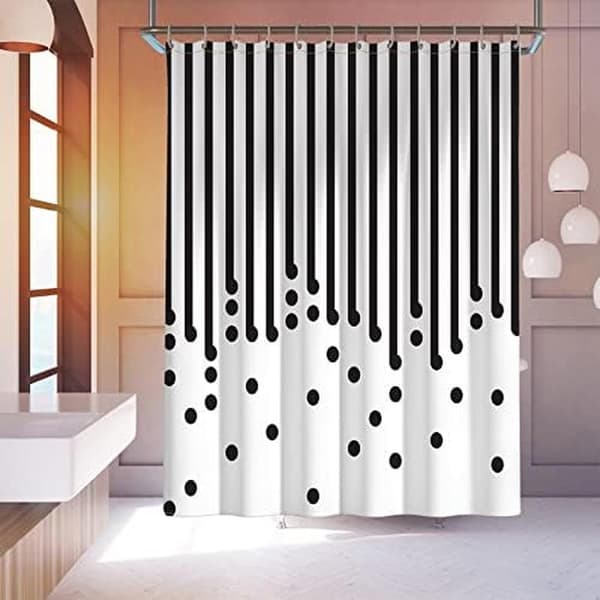 Regnbågsstensdesign, full av barnslighet, slitstark, hållbar, bleknar aldrig duschdraperi tygdraperi sängdraperi dörr
