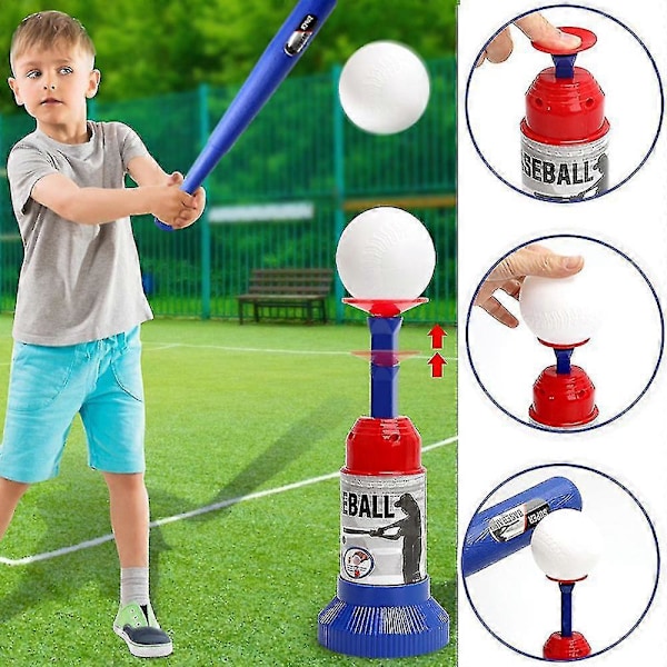 Tmall Barns Handtrycks Baseball Bollkastare Maskin Kit Barn Utomhussporter Skalbart Basebollträningsset F R