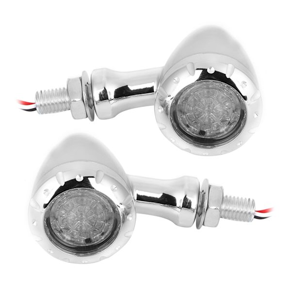 2 st motorcykel 10 mm blinkers LED-blinkers