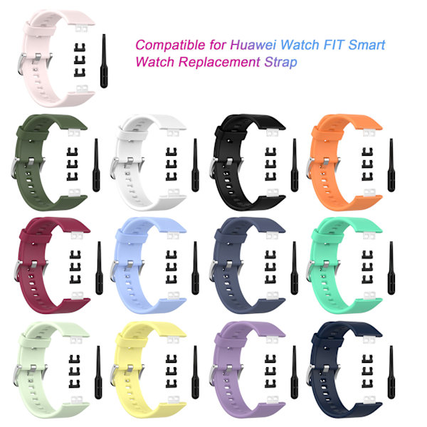 Silikone Sport Watch Band Rem til HUAWEI Watch FIT