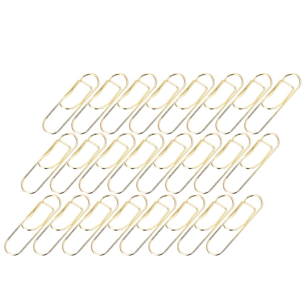 2 æsker Simple Metal Pen Clip Notebook Bills Blyantholdere Papirclips Papirværktøj (Guld)