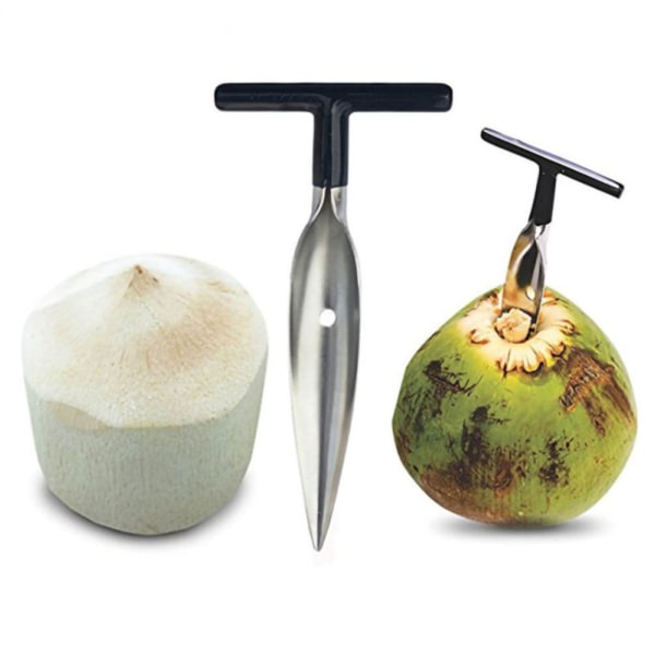Kokosåbner i rustfrit stål til frisk grøn kokosnødvand åbent værktøj