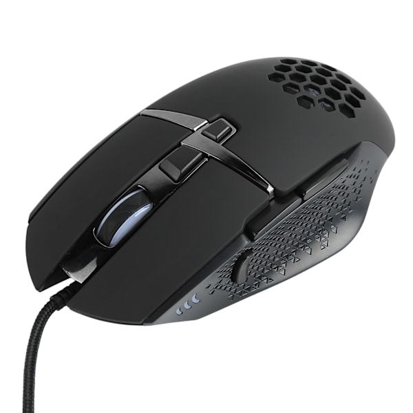 Gamingmus 8 programmerbare knapper RGB LED op til 6400 DPI PC Gamingmus til stationær PC bærbar computer
