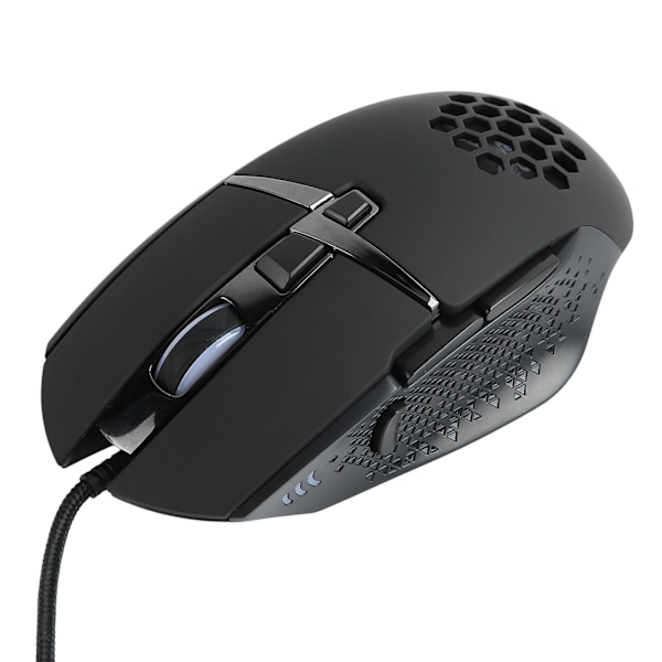 Spelmus med 8 programmerbara knappar RGB LED upp till 6400 DPI PC-spelmus för stationär dator bärbar dator