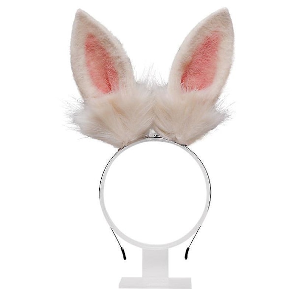 Furry Bunny-Hårband med Konstgjorda Kaninöron