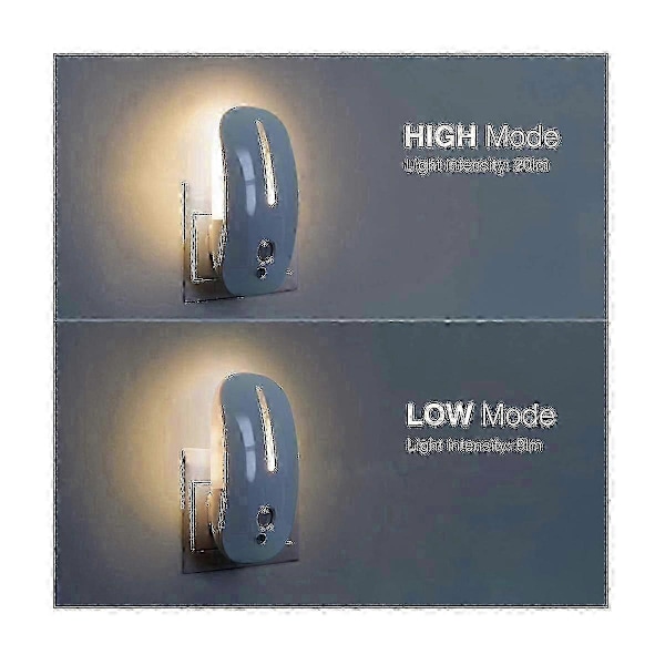 LED Nattlampa Rörelsesensor Trådlös Plug in EU 220V Nattlampa för Hall Korridor EU-kontakt