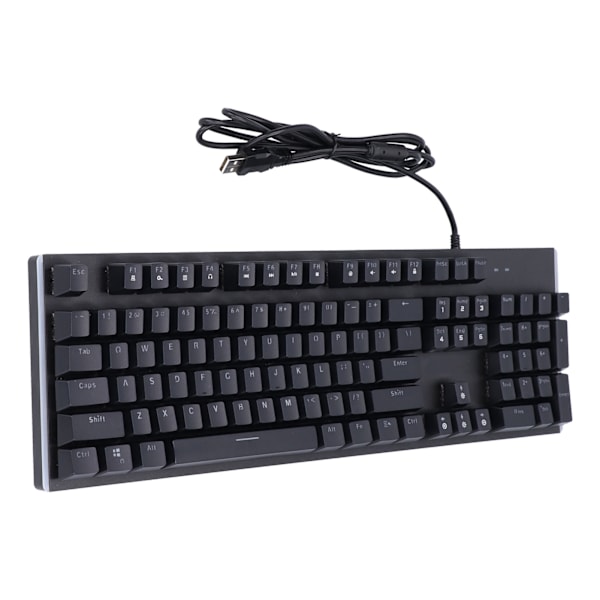 Kablet tastatur 104 taster Begge sider Farge Lys Kablet Bakgrunnsbelyst Mekanisk Gaming Datamaskin Tilbehør