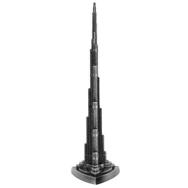 Burj Khalifa Tower Modell Legering Miniatyr Dubai Tower Model Arts Hantverk Kontor Hem Desktop Inredning