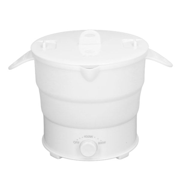 Elektrisk Hot Pot Cooker Multifunksjon 1.2L Bærbar Foldbar Elektrisk Hot Pot for Hjem Sovesal Kontor Reise EU Plugg 220V