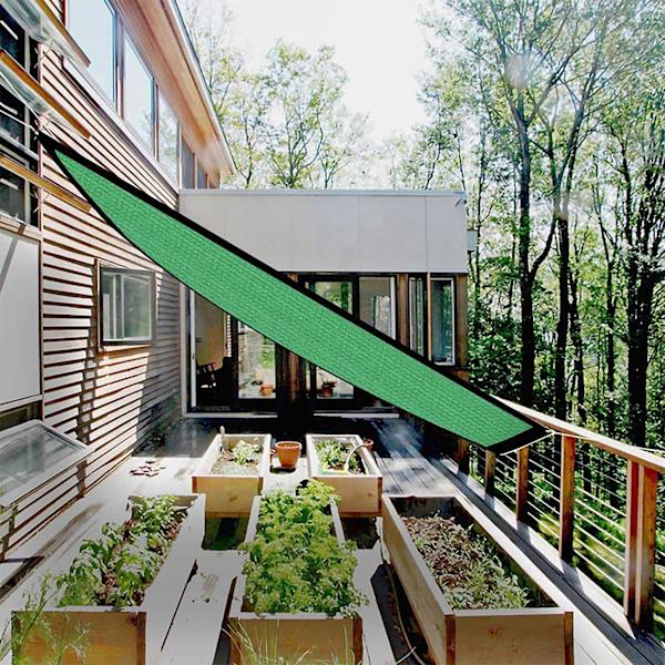 Solskydd Segel Andas Farbic Canopy Markis Skydd Rektangel UV Block Canopy för uteplats Bakgård Gräsmatta Trädgård Grön 3x4m / 9,8x13,1ft
