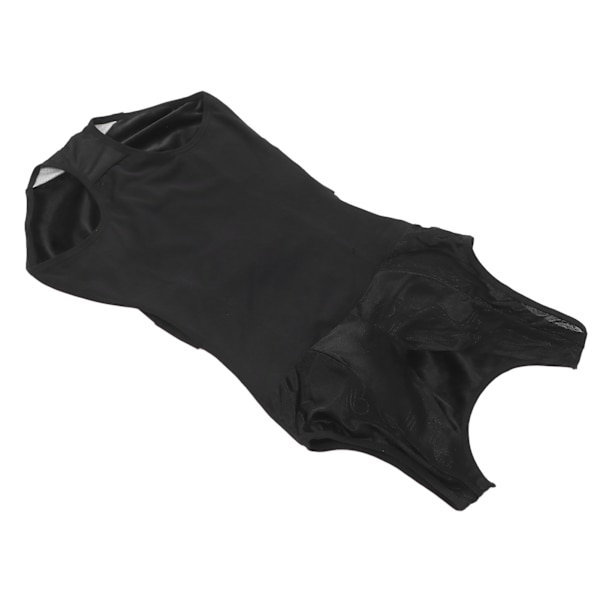 Värmande kroppsskulptör mjuk andningsbar hudvänlig magstramning Shapewear för kvinnor (svart)XL